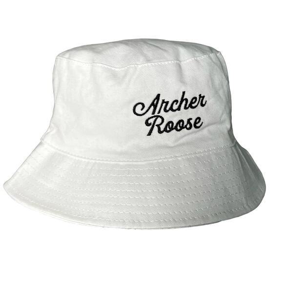 Archer Roose Moose Elk Reversible Bucket Hat Unisex Cap Beach White & Black NEW - Picture 7 of 9
